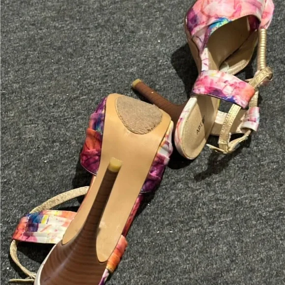 Apt. 9 Pink and Orange Stiletto Heels with Platform - Picture 6 of 6